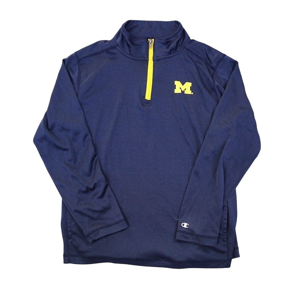 Champion‎ Youth Boy's NCAA Lightweight Quarter Zip Navy XL
